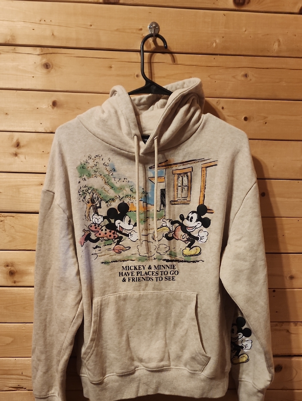 Disney Mickey Mouse Hoodie Size Medium Womens Cotton Blend